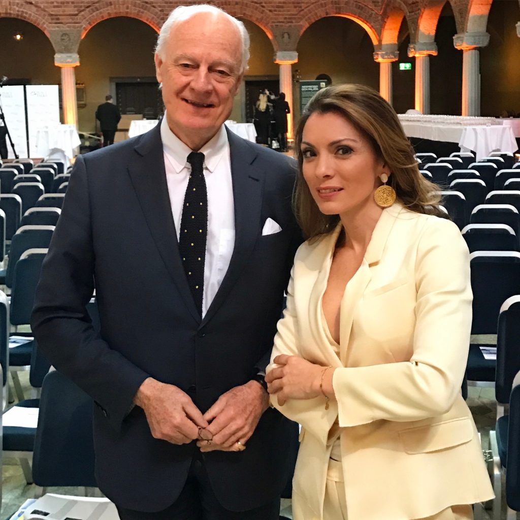 Staffan de Mistura, Alexandra Pascalidou